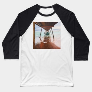 Under Glenelg Jetty Baseball T-Shirt